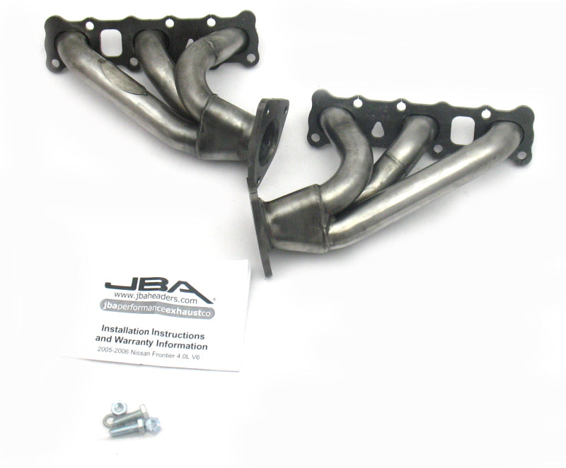 JBA 04-15 Nissan 4.0L V6 1-5/8in Primary Raw 409SS Cat4Ward Header Headers & Manifolds JBA