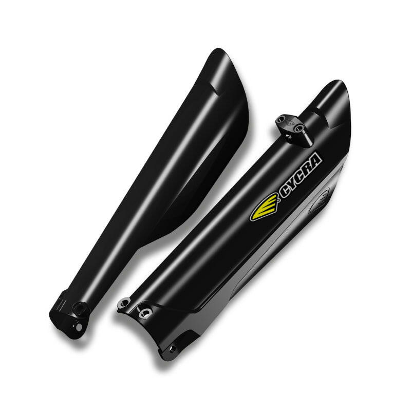 Cycra 16-22 KTM 125 SX Performance Fork Guards - Black Plastics Cycra