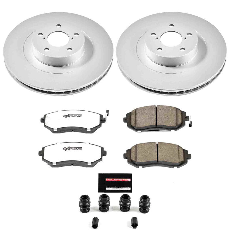 Power Stop 05-06 Saab 9-2X Front Z26 Coated Brake Kit Brake Kits - Performance D&S PowerStop