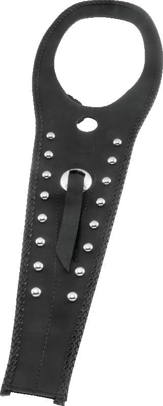 Mustang 98-11 Yamaha V-Star 650 Custom, Classic Tank Bib w/Studs - Black Tank Bibs Mustang Motorcycle