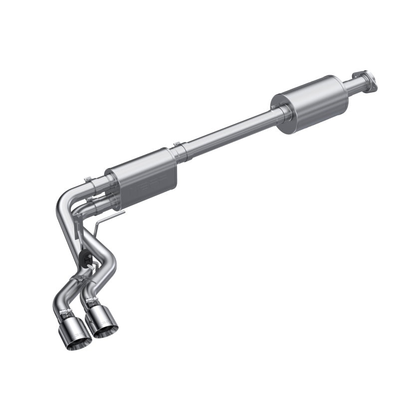 MBRP 2021+ Ford F150 Aluminized Dual Pre-Axle (Street Profile) 2.5in OD Tips 3in Cat Back Exhaust Catback MBRP