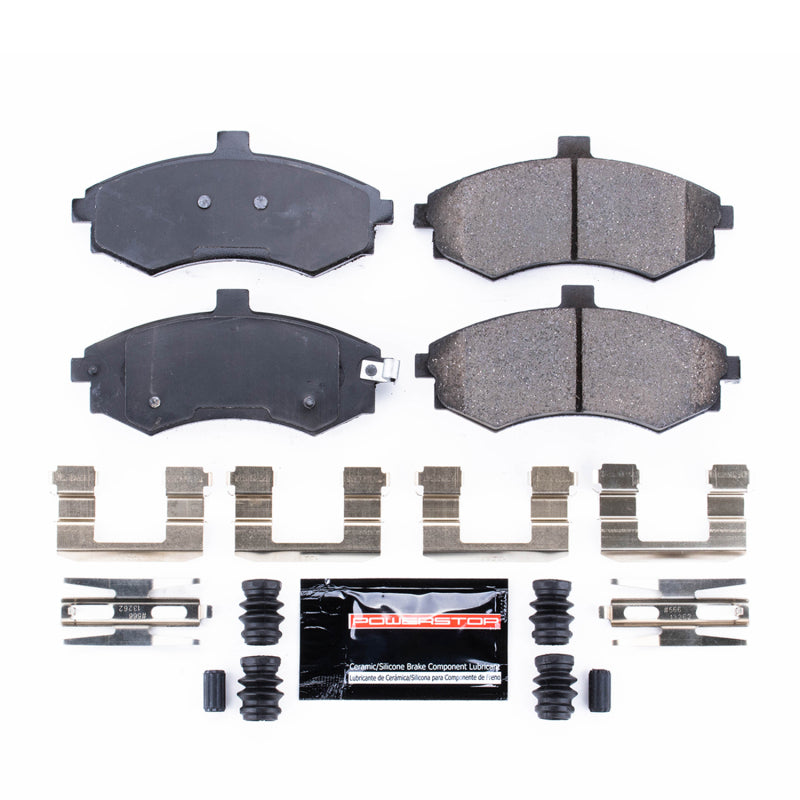 Power Stop 02-05 Hyundai Elantra Front Z23 Evolution Sport Brake Pads w/Hardware Brake Pads - Performance PowerStop