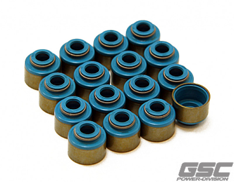 GSC P-D Ford Mustang 5.0L Coyote Valve Stem Seal w/Integrated Spring Seat - Set of 32 Valve Seals GSC Power Division