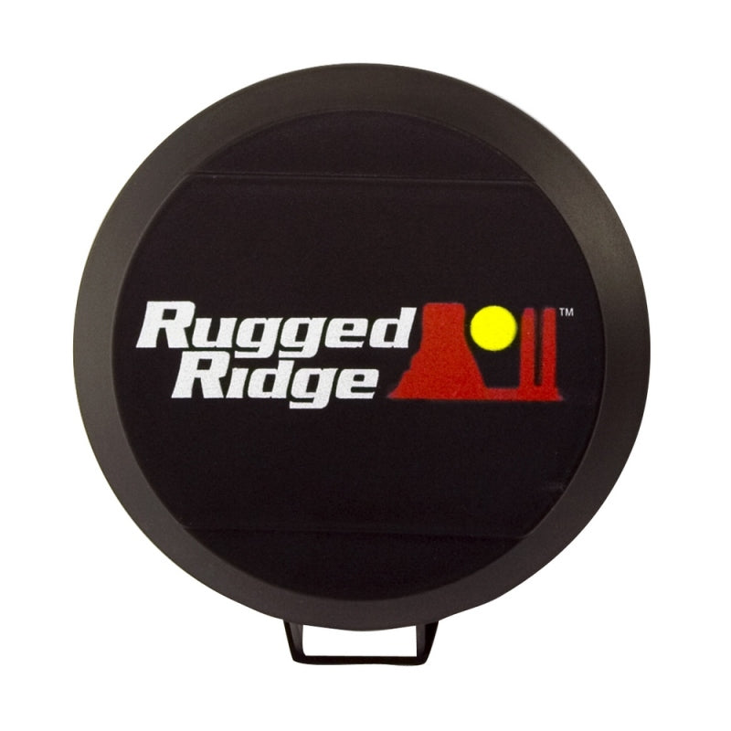 Rugged Ridge 6in HID Off Road Light Cover Black Light Accessories and Wiring Rugged Ridge