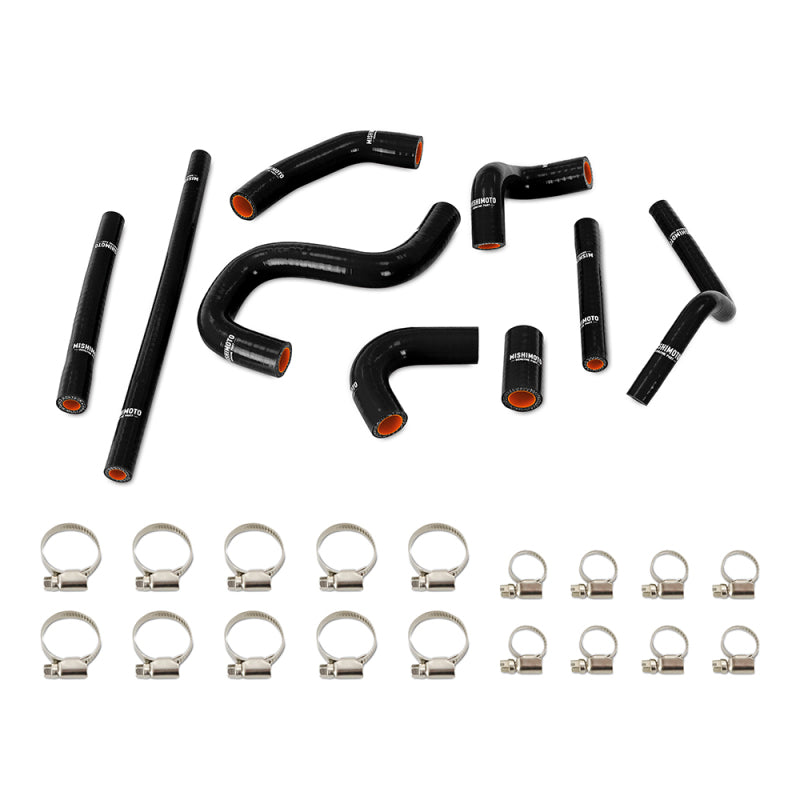 Mishimoto 96-02 Toyota 4Runner 3.4L (w/ Rear Heater) Silicone Heater Hose Kit - Black Hoses Mishimoto