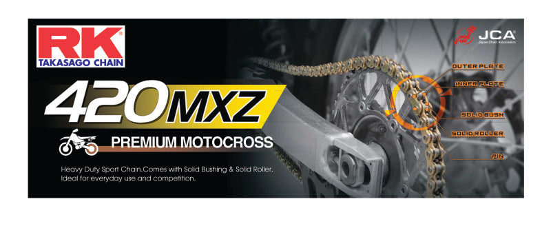 RK Chain 420MXZ-126 - Natural Chains RK Chain