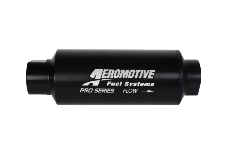 Aeromotive Pro-Series In-Line Filter - AN-12 - 40 Micron SS Element - Nickel Chrome Finish Fuel Filters Aeromotive