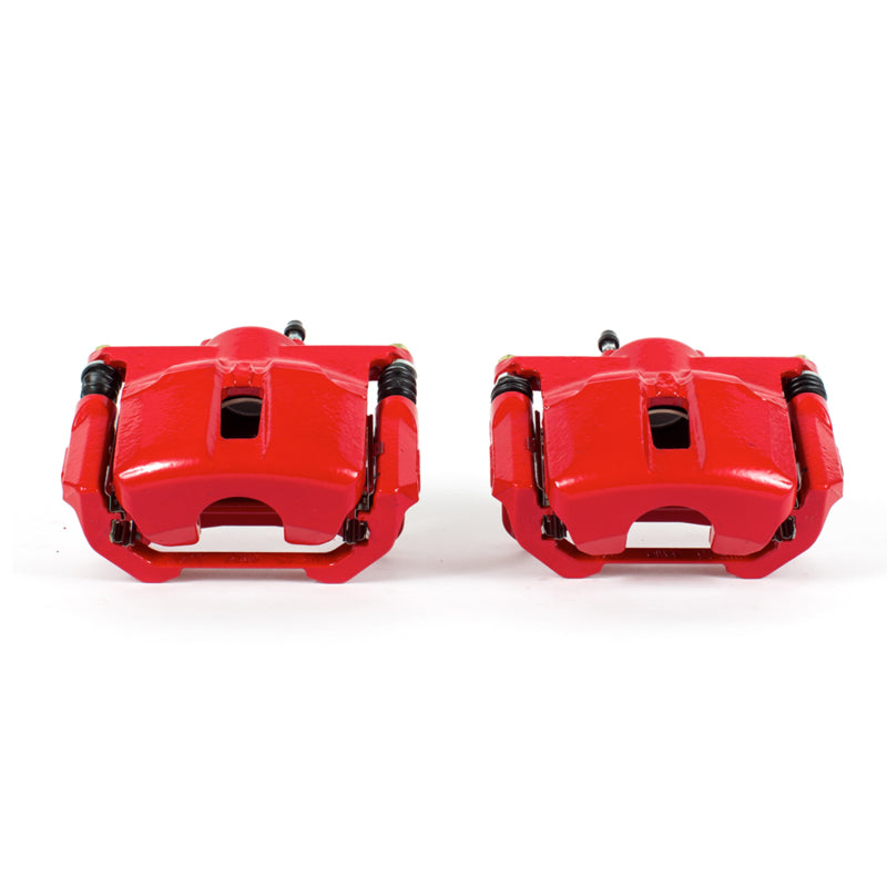 Power Stop 09-14 Nissan Maxima Front Red Calipers w/Brackets - Pair Brake Calipers - Perf PowerStop