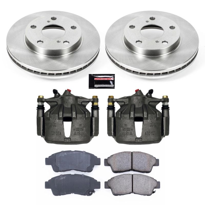 Power Stop 92-01 Toyota Camry Front Autospecialty Brake Kit w/Calipers Brake Kits - OE PowerStop