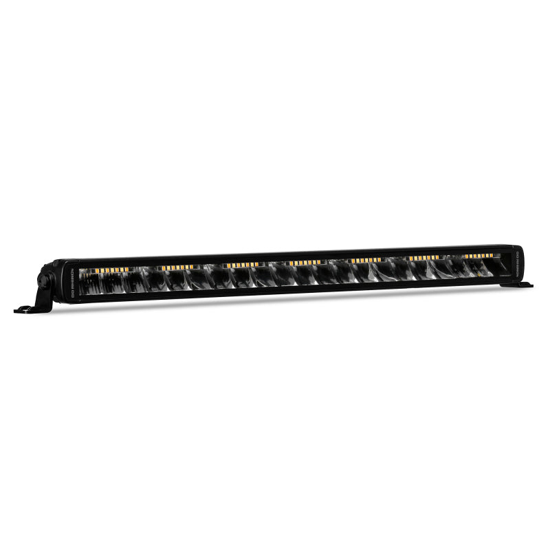 Go Rhino Xplor Blackout Combo Series Sgl Row LED Light Bar w/Amber (Side/Track Mount) 20.5in. - Blk Light Bars & Cubes Go Rhino