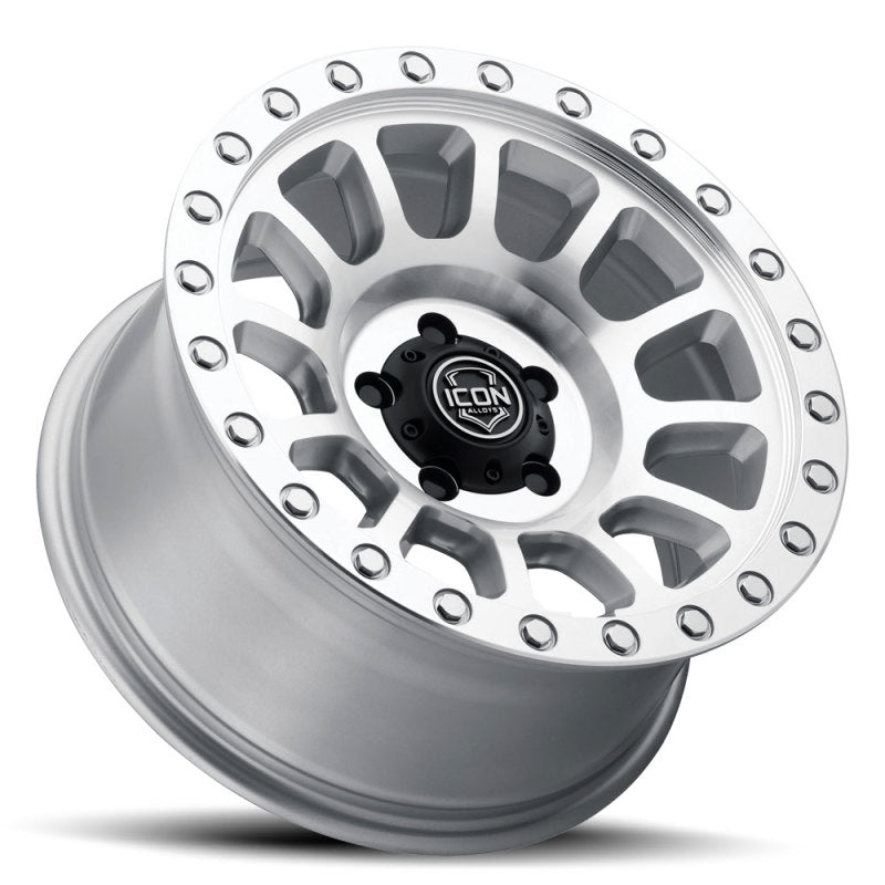 ICON Hulse 17 X 8.5 6 X 135 6mm Offset 5in BS Silver Machined Wheels - Cast ICON