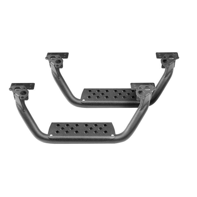 Go Rhino Dominator Extreme D6 SideSteps - Tex Blk - 4in Drop Down Steps (Pair) Side Steps Go Rhino