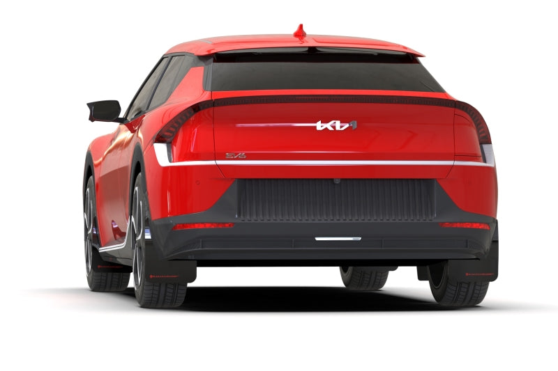 Rally Armor 22-25 Kia EV6 Black UR Mud Flap White Logo Mud Flaps Rally Armor