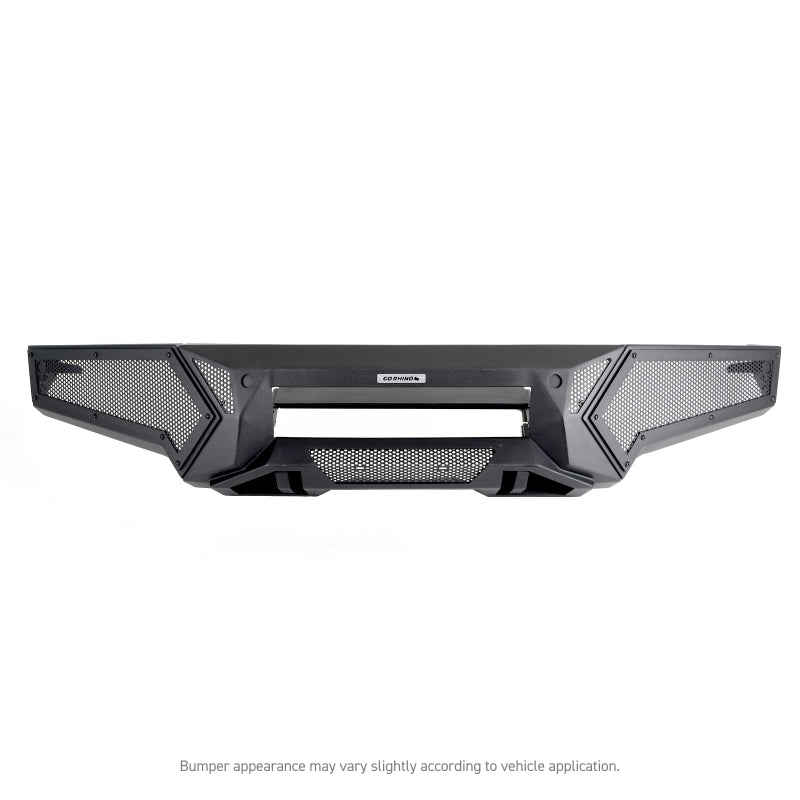 Go Rhino 21-23 Ford F-150 (4dr) Element Front Bumper w/ Power Bar - Tex. Blk Bumpers - Steel Go Rhino