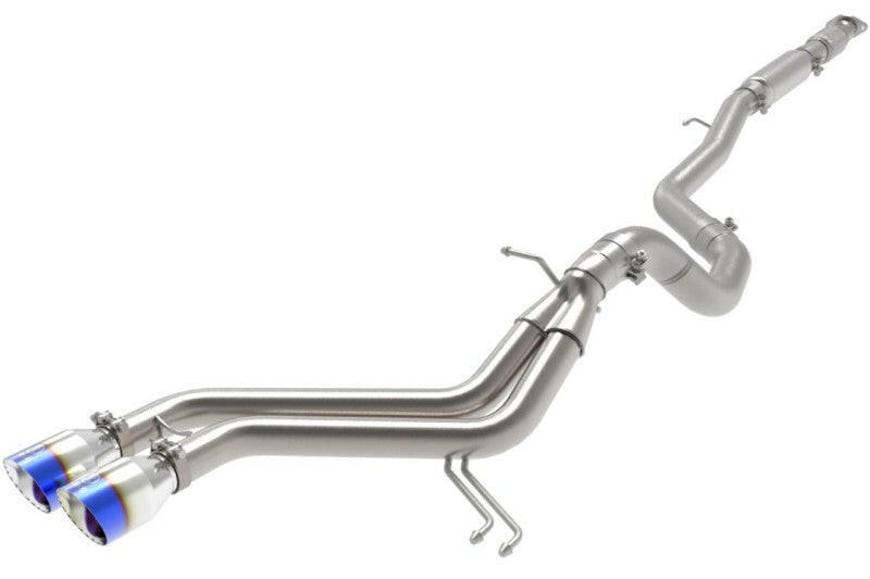 aFe Takeda 2-1/2in to 3in SS-304 Cat-Back Exhaust w/ Blue Flame Tips 13-17 Hyundai Veloster L4-1.6L Catback aFe