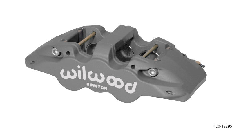 Wilwood Caliper-Aero6-R/H - Black Anodize 1.75/1.38/1.38in Pistons 1.25in Disc Brake Calipers - Perf Wilwood