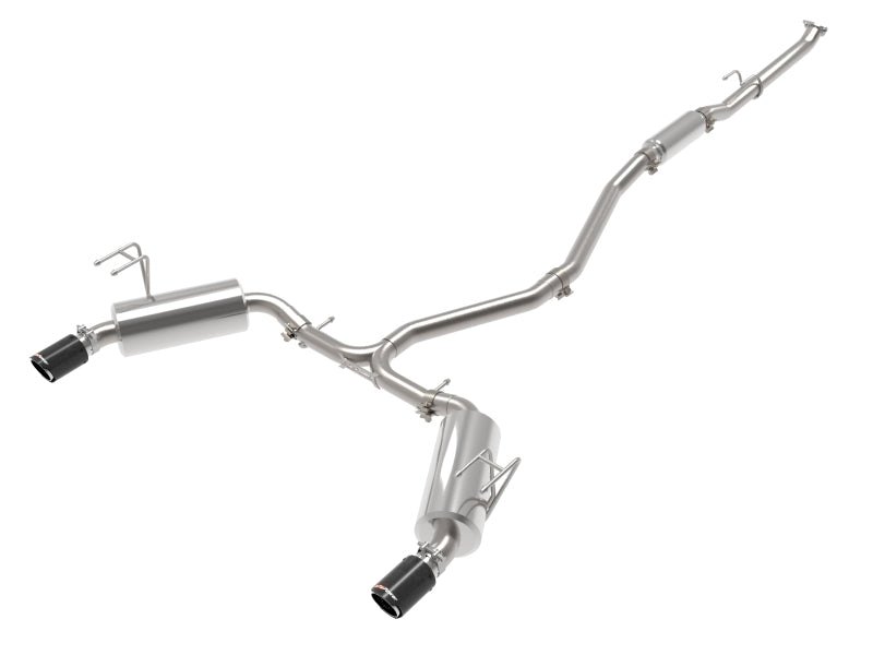 aFe Takeda 2.5in 304 SS Cat-Back Exhaust System w/CF Tips 2022+ Honda Civic L4-1.5L (t) Catback aFe