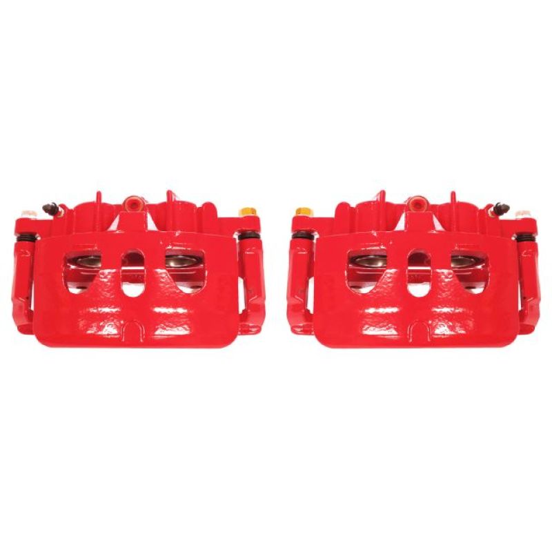 Power Stop 13-17 Ford Explorer Front Red Calipers w/Brackets - Pair Brake Calipers - Perf PowerStop