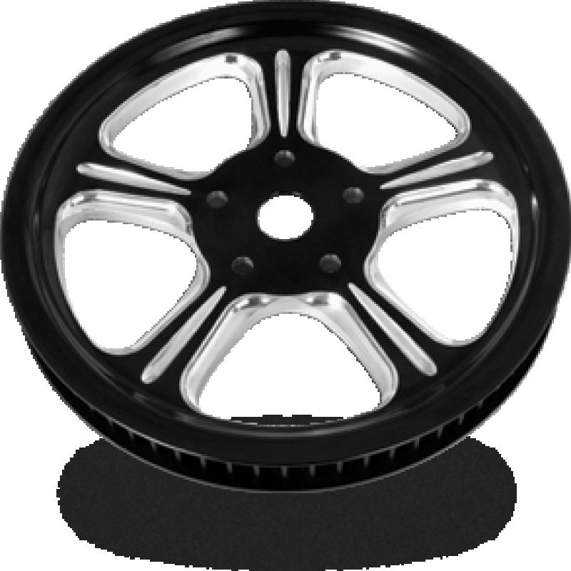 Performance Machine Belt Pulley 66T x 1in Wrath - Contrast Cut Platinum Sprockets Performance Machine