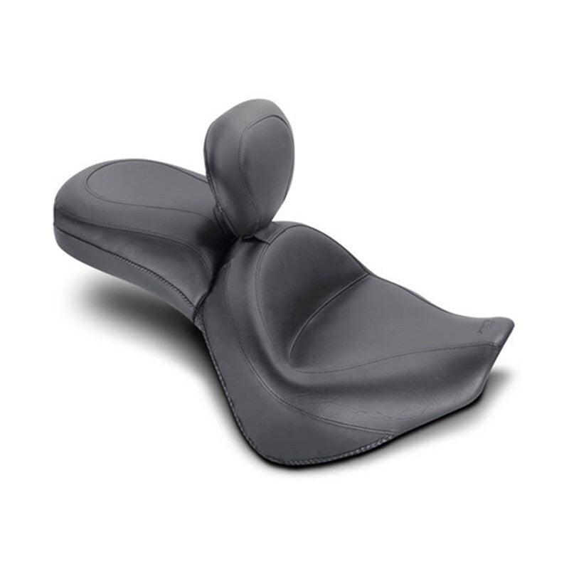 Mustang 10-13 Honda VT1300C Sabre, 10-16 Stateline, 10-15 Interstate Touring 1PC Seat - Black One-Piece Motorcycle Seats Mustang Motorcycle