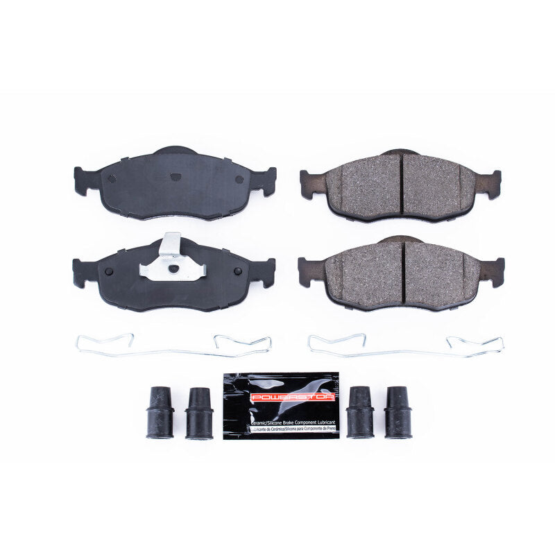 Power Stop 95-00 Ford Contour Front Z23 Evolution Sport Brake Pads w/Hardware Brake Pads - Performance PowerStop