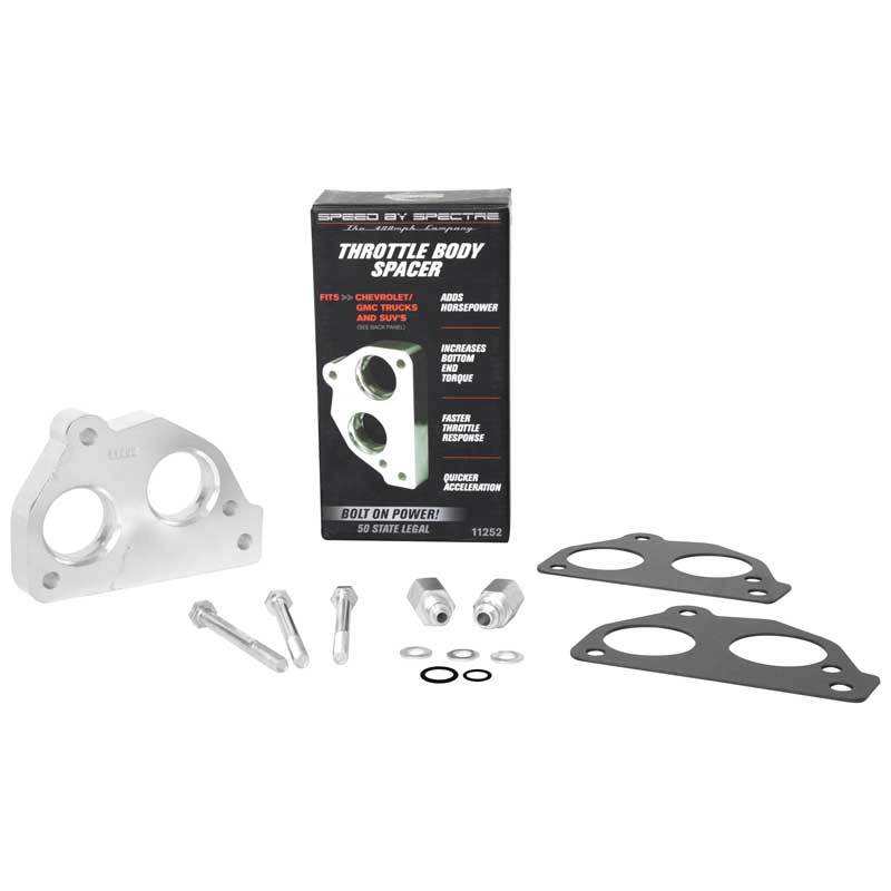 Spectre 86-95 GM 4.3L/5.0L/5.7L Throttle Body Injection Spacer Throttle Body Spacers Spectre