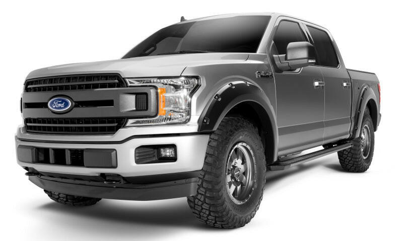 Bushwacker 17-20 Ford F-250 Super Duty / F-350 Super Duty Pocket Style Flares 4pc - Agate Black Met Fender Flares Bushwacker