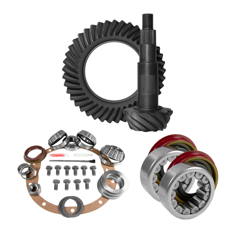 Yukon Gear Ring & Pinion Install Kit For 8.6in. GM Rear 4.56 Ratio w/Axle Bearings + Seal Ring and Pinion Install Kits Yukon Gear & Axle