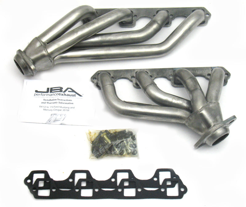 JBA 65-73 Ford Mustang 351W SBF 1-5/8in Primary Raw 409SS Mid Length Header Headers & Manifolds JBA