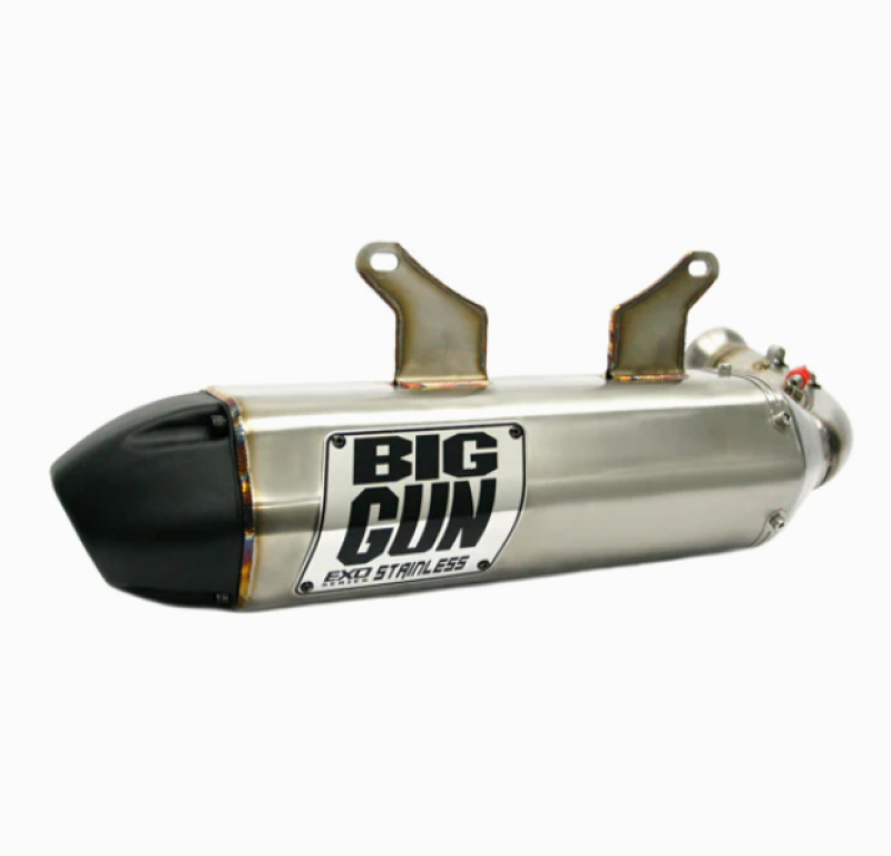 Big Gun 18-23 Yamaha WOLVERINE X4 EXO Stainless Slip On Exhaust Powersports Exhausts Big Gun