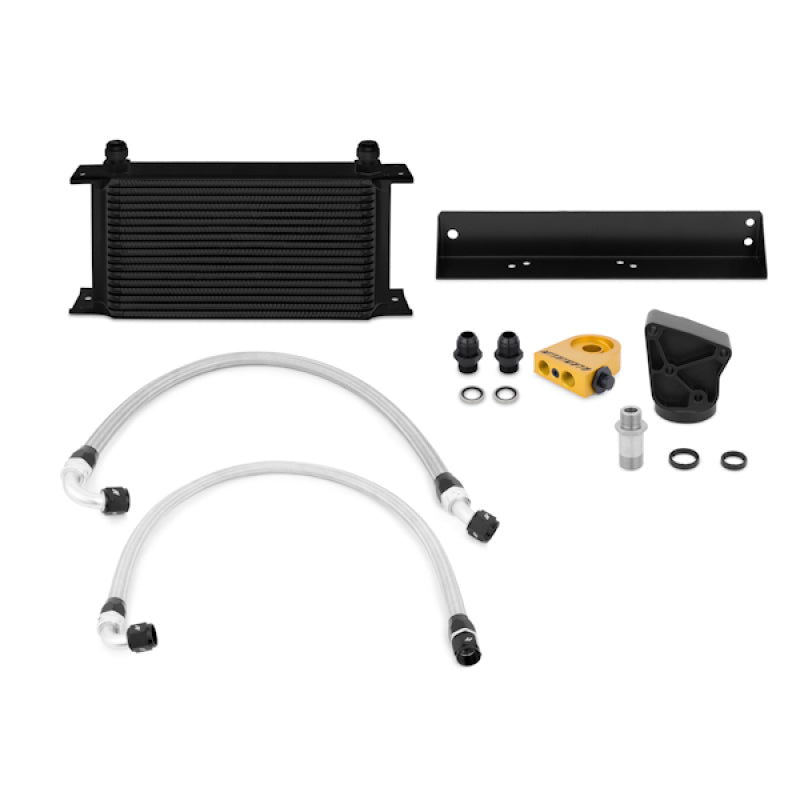 Mishimoto 10-11 Hyundai Gensis Coupe 3.8L Thermostatic Black Oil Cooler Kit Oil Coolers Mishimoto