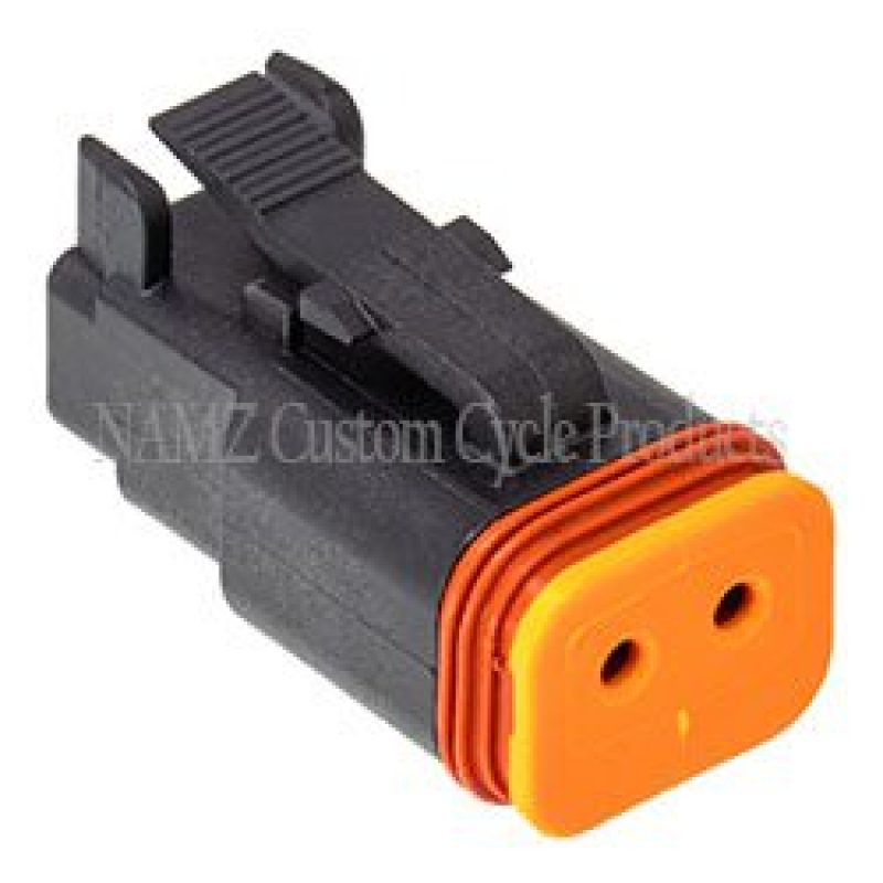 NAMZ Deutsch DT Series 2-Wire Plug & Wedgelock - Black (Repl. HD 72112-94BK) Wiring Connectors NAMZ