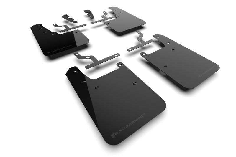 Rally Armor 22-25 Toyota Tundra Black UR Mud Flap w/Metallic Black Logo Mud Flaps Rally Armor