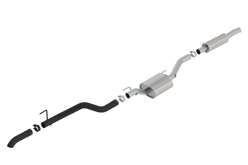Borla 2020 Jeep Gladiator JT 3.6L V6 AWD S-Type Climber Catback w/ Black Turndown Tip Catback Borla