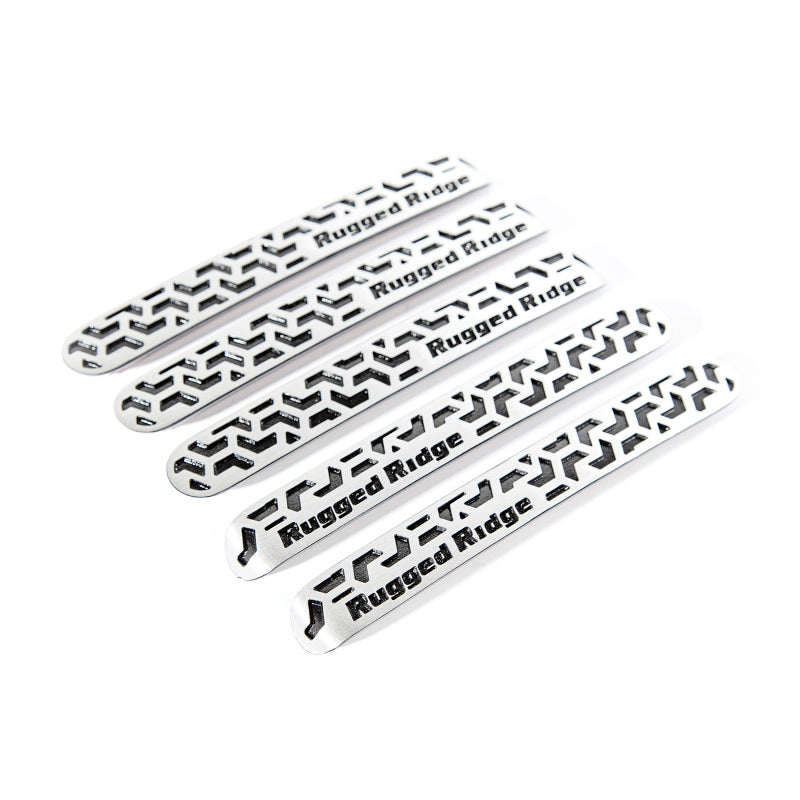 Rugged Ridge Elite Dr Hndle Insert Contrast Tread4D 07-18 Jeep Wrangler JK Doors Rugged Ridge