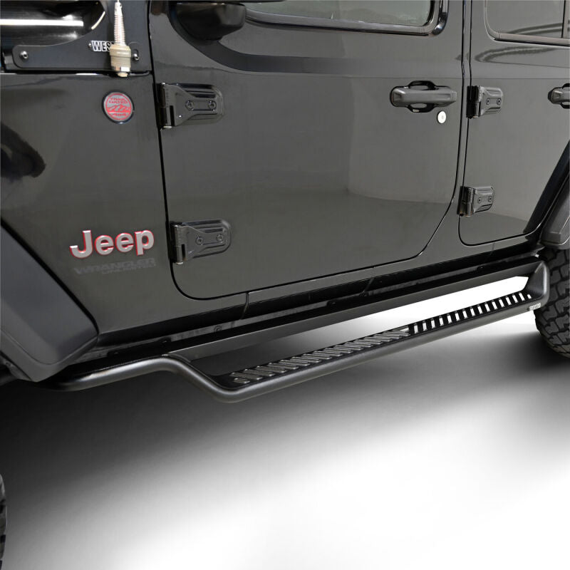 Westin 18-26 Jeep Wrangler 4dr Outlaw Drop Running Boards - Tex. Blk Running Boards Westin