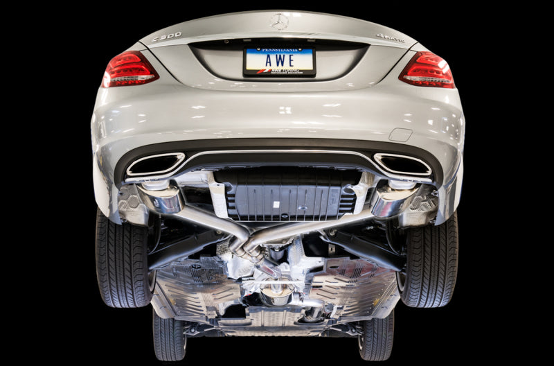 AWE Tuning Mercedes-Benz W205 C300 Touring Edition Exhaust Catback AWE Tuning