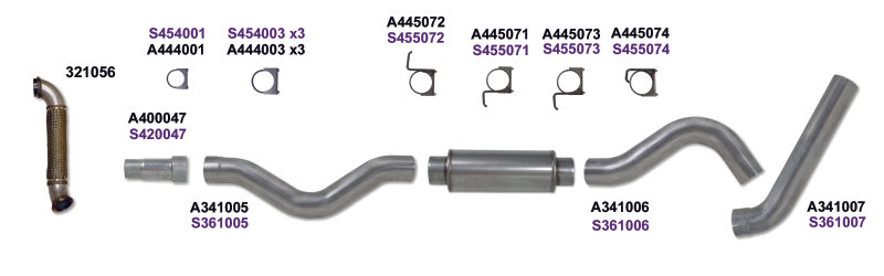 Diamond Eye KIT 5in Catback Single w/ TDP SS 06-07 Chevy/GMC 6.6L Duramax 2500/3500 Catback Diamond Eye Performance