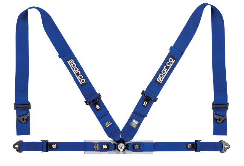 Sparco Belt 4Pt 3in/2in Competition Harness - Blue Seat Belts & Harnesses SPARCO