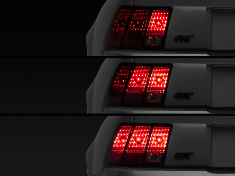 Raxiom 96-04 Ford Mustang Excluding 99-01 Cobra Sequential Tail Light Kit (Plug-and-Play Harness) Tail Lights Raxiom