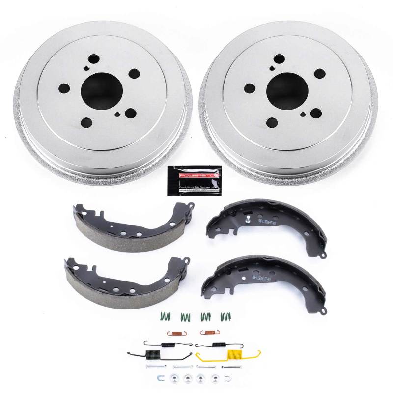 Power Stop 00-05 Toyota Celica Rear Autospecialty Drum Kit Brake Drums PowerStop