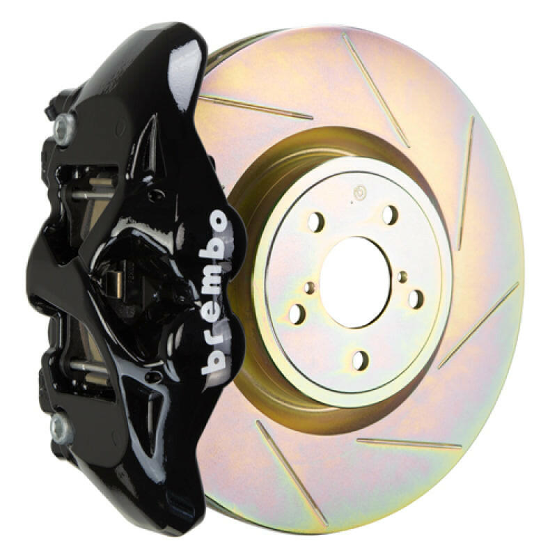 Brembo 15-21 WRX (VA) Front GT BBK 4 Piston Cast 326 x30 1pc Rotor Slotted Type-1-Black Brake Kits - Performance Slot Brembo