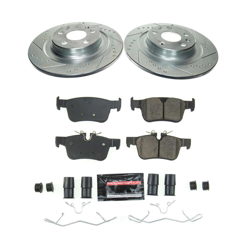 Power Stop 18-21 Volvo XC60 Rear Z23 Evolution Brake Kit Brake Kits - Performance D&S PowerStop