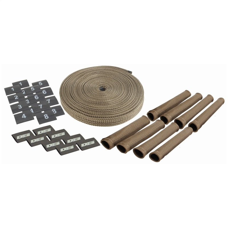 DEI Protect-A-Boot and Wire Kit 8 Cylinder - Titanium Thermal Sleeves DEI