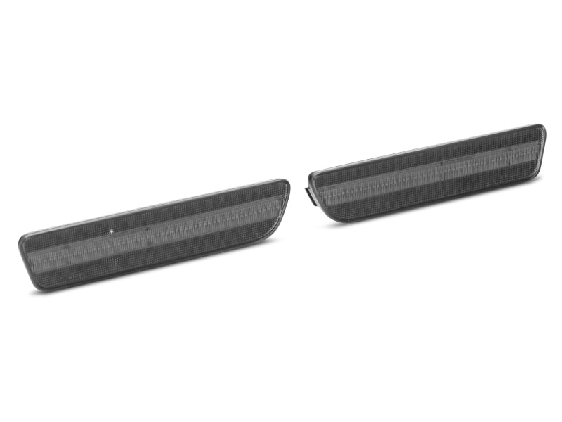 Raxiom 05-09 Ford Mustang Axial Series LED Side Markers (Smoked) Sidemarkers & Indicators Raxiom