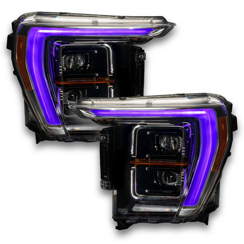 Oracle 21-22 Ford F-150 ColorSHIFT RGB+W Headlight DRL Upgrade Kit w/ RF Controller Headlights ORACLE Lighting