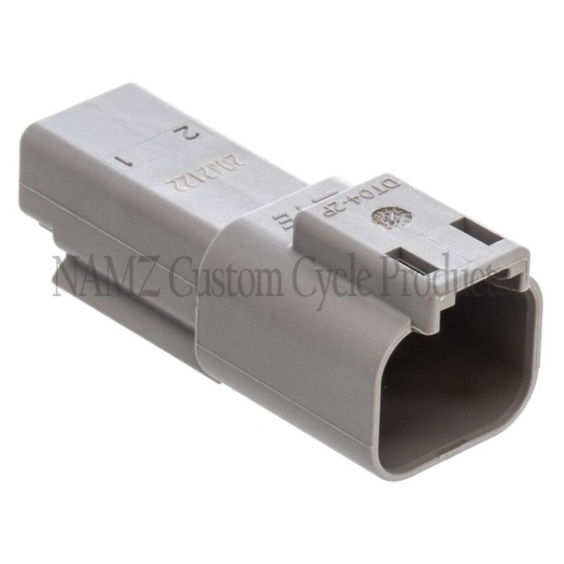 NAMZ Deutsch DT Series 2-Wire Receptacle & Wedgelock - Gray (HD 72122-94GY) Wiring Connectors NAMZ