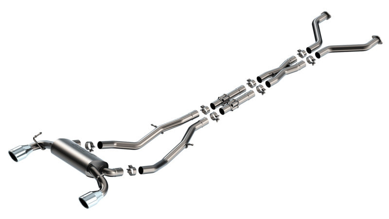 Borla 23-24 Nissan Z 2.5in S-Type Cat Back Exhaust 4.5in Tip - Stainless Steel Tips Catback Borla