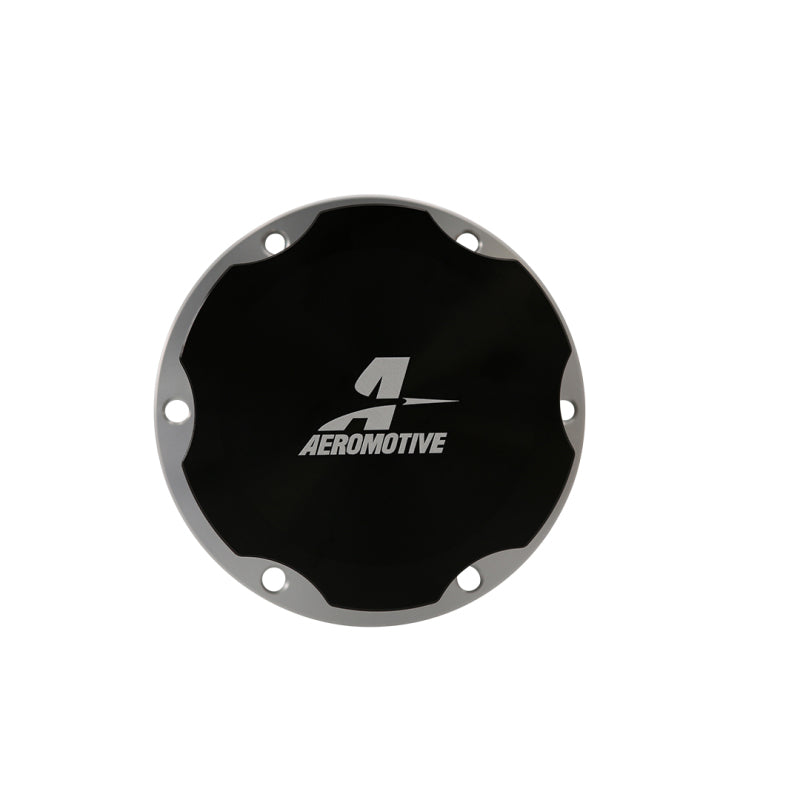 Aeromotive Fill Cap - Screw-On - 3in - Flanged - 6-Bolt - Black Fuel Tanks Aeromotive