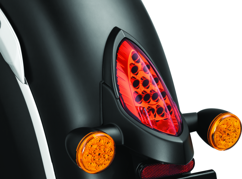 Kuryakyn Tail Light Top Trim Satin Black Hardware - Singles Kuryakyn